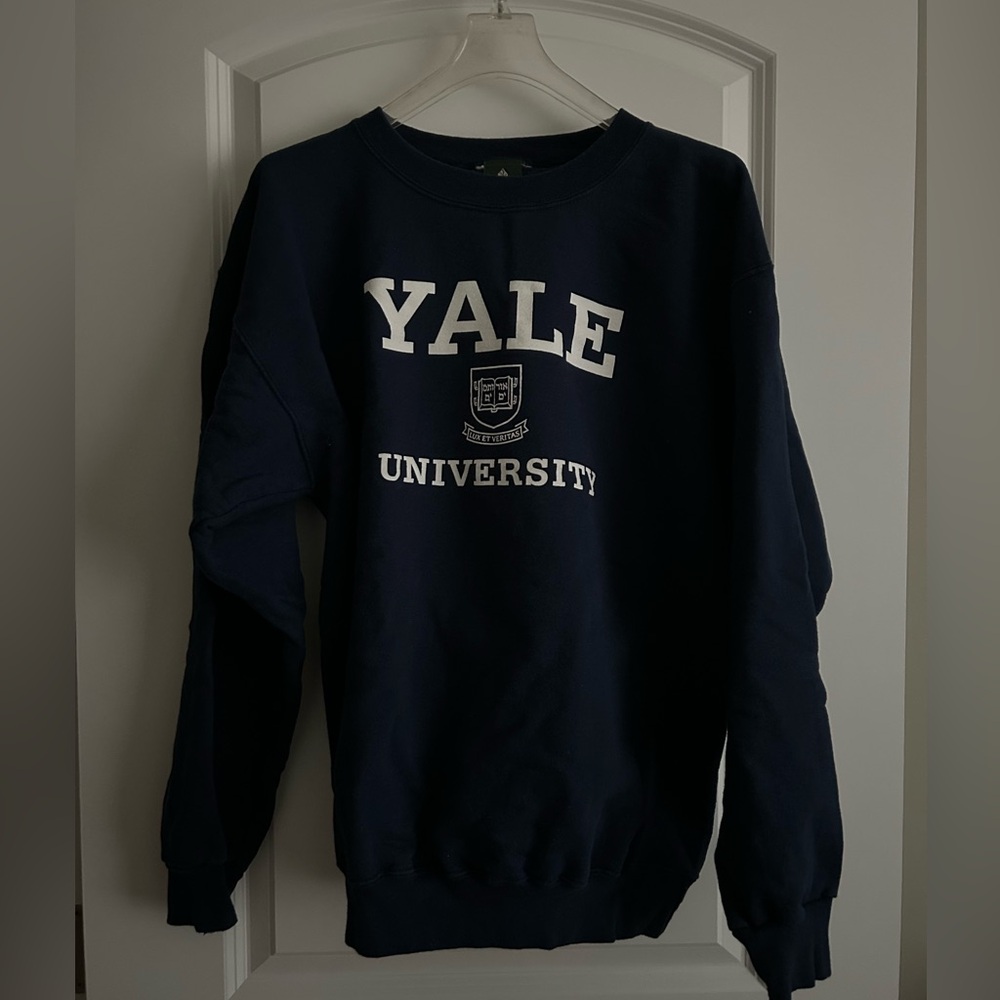 Vintage Yale Cotton Blend Sweatshirt Unisex